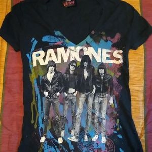 Ramones Slim Fit V-neck T-shirt